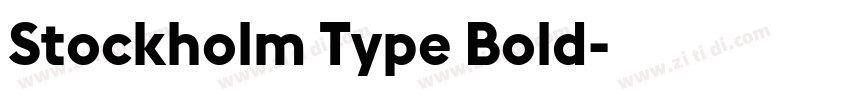 Stockholm Type Bold字体转换